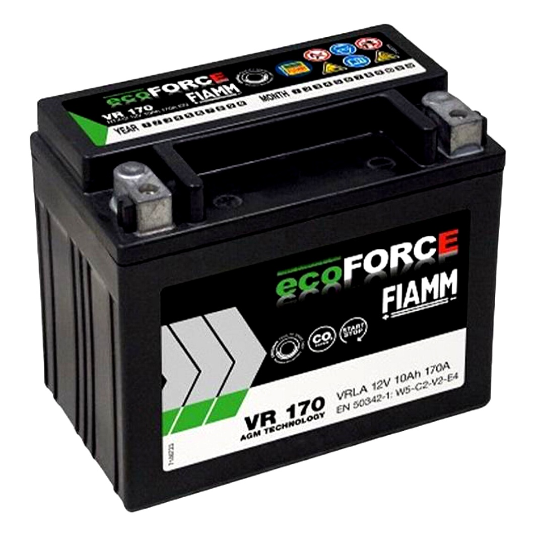 Акумулятор FIAMM Ecoforce AGM 12V 10Ah 170A L+ 7906332 - zapix