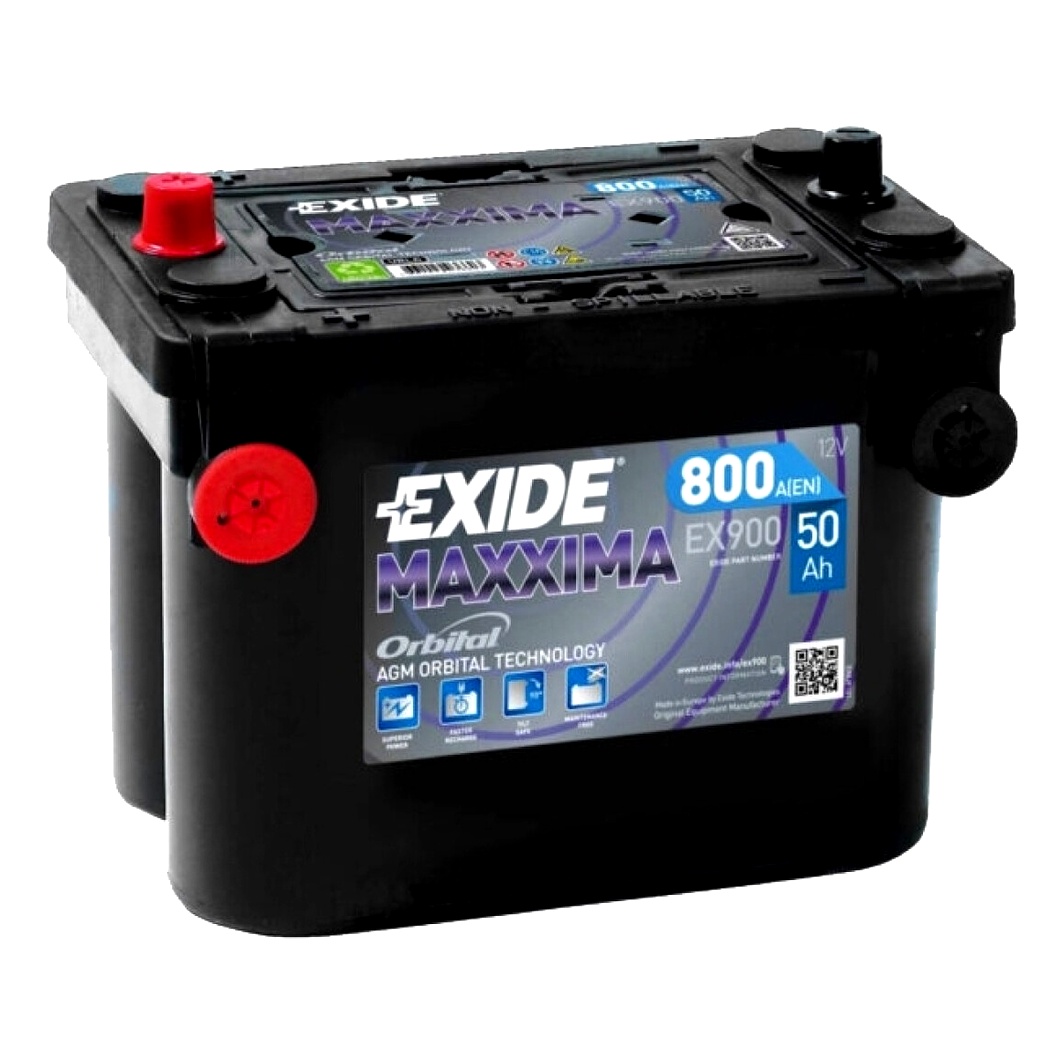 Акумулятор EXIDE 12V 50Ah 800A L+ EX900 - zapix