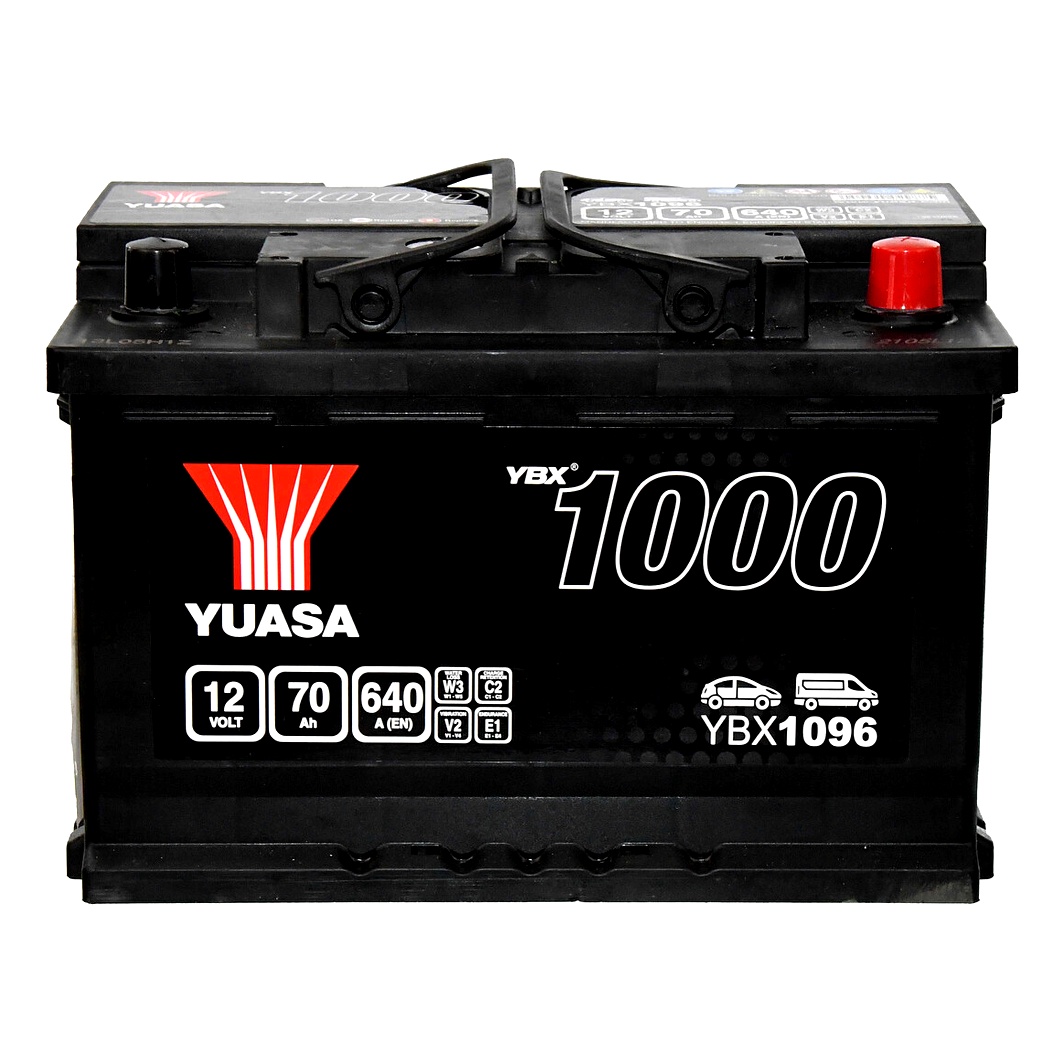 Акумулятор YUASA YBX 1000 12V 70Ah 640A R+ YBX1096 - zapix