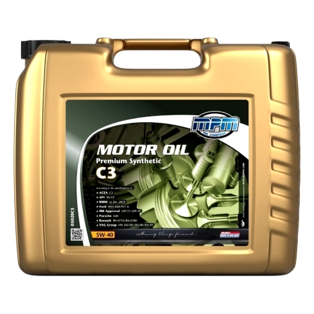 Моторна олива MPM Premium Synthetic C3 5W-40 20 л (05020C3) - zapix