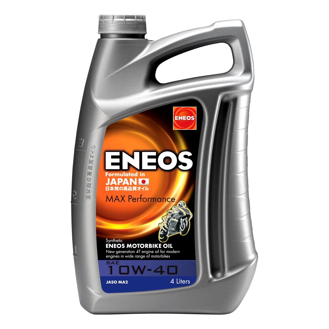 Моторное масло ENEOS MAX Performance 4T 10W-40 синтетическое 4 л EU0156301N - zapix