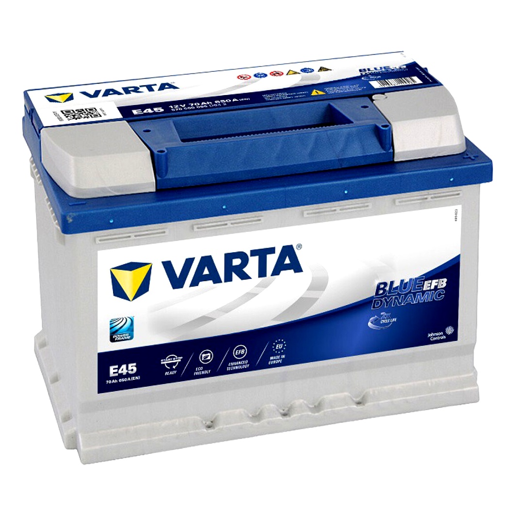Акумулятор VARTA Blue Dynamic EFB 12V 70Ah 650A R+ 570500065 - zapix