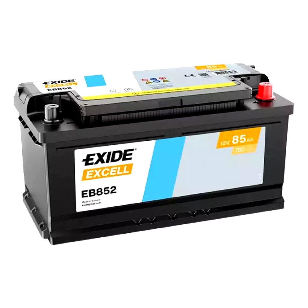 Акумулятор EXIDE Excell 12V 85Ah 760A R+ EB852 - zapix