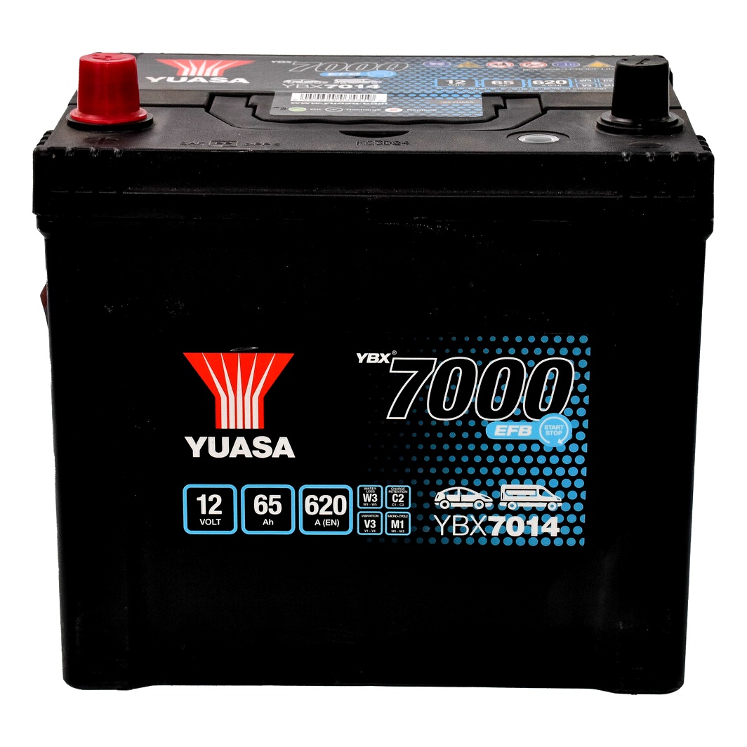 Акумулятор YUASA EFB Start Stop 12V 65Ah 620A L+ YBX7014 - zapix