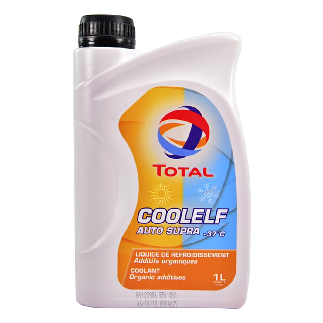 Готовий антифриз TOTAL Coolelf Auto Supra рожевий G12+ -37 °C 1 л (172766) - zapix