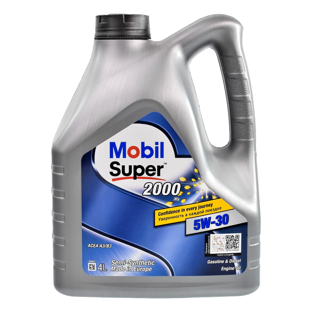 Моторное масло MOBIL Super 2000 X1 5W-30 4 л (155317)