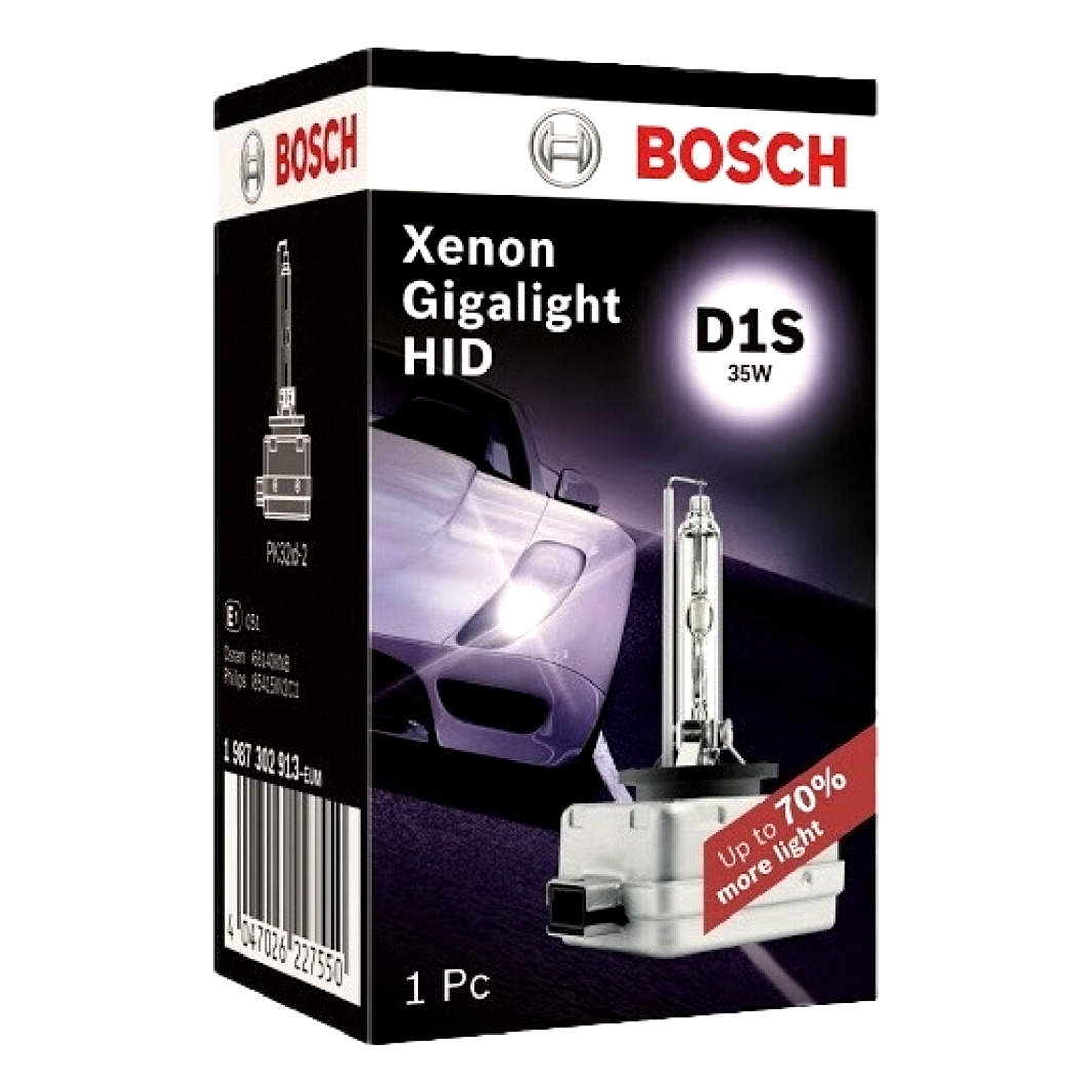 Автолампа ксеноновая BOSCH D1S PK32d-2 35W 12V прозрачная 1987302913 - zapix