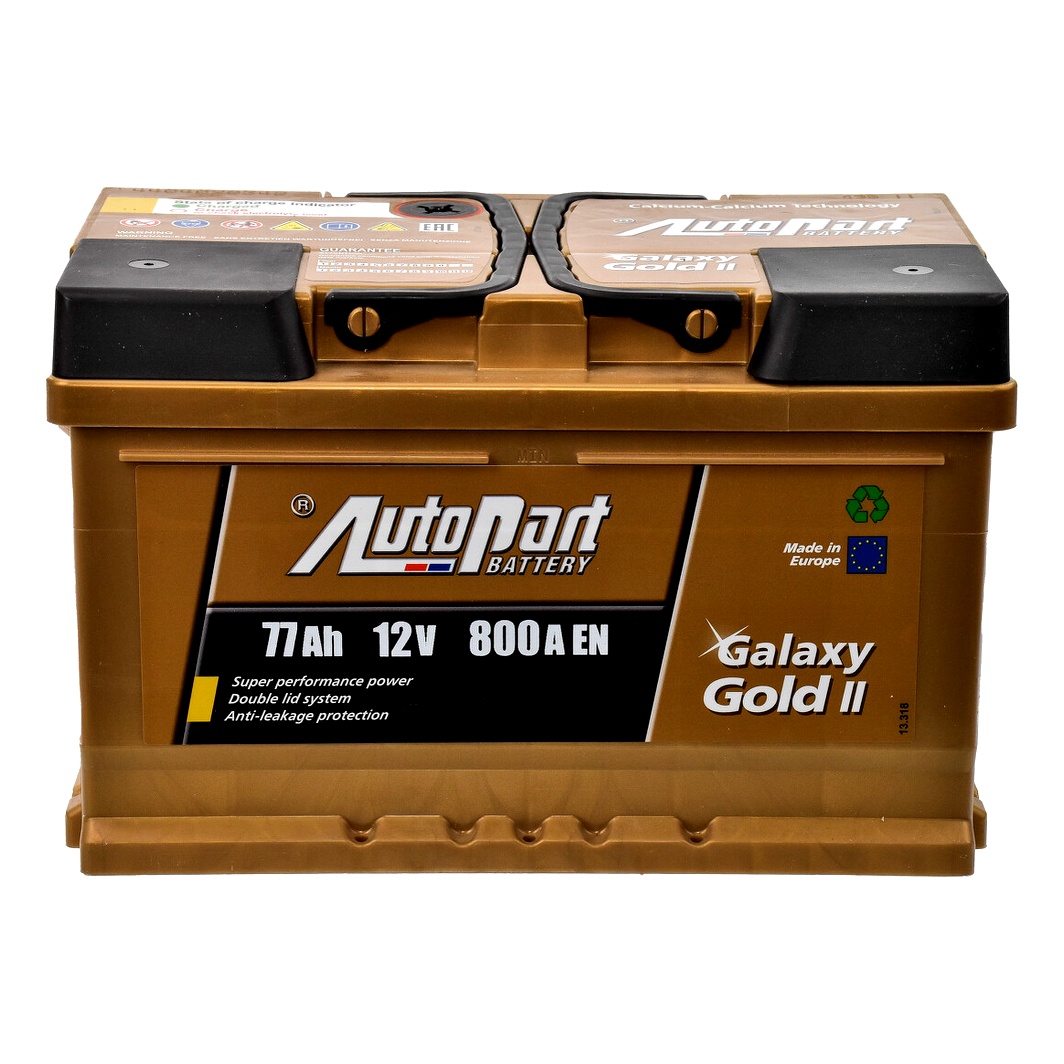 Акумулятор AUTOPARTS Galaxy Gold 12V 77Ah 800A R+ ARL077GG0 - zapix