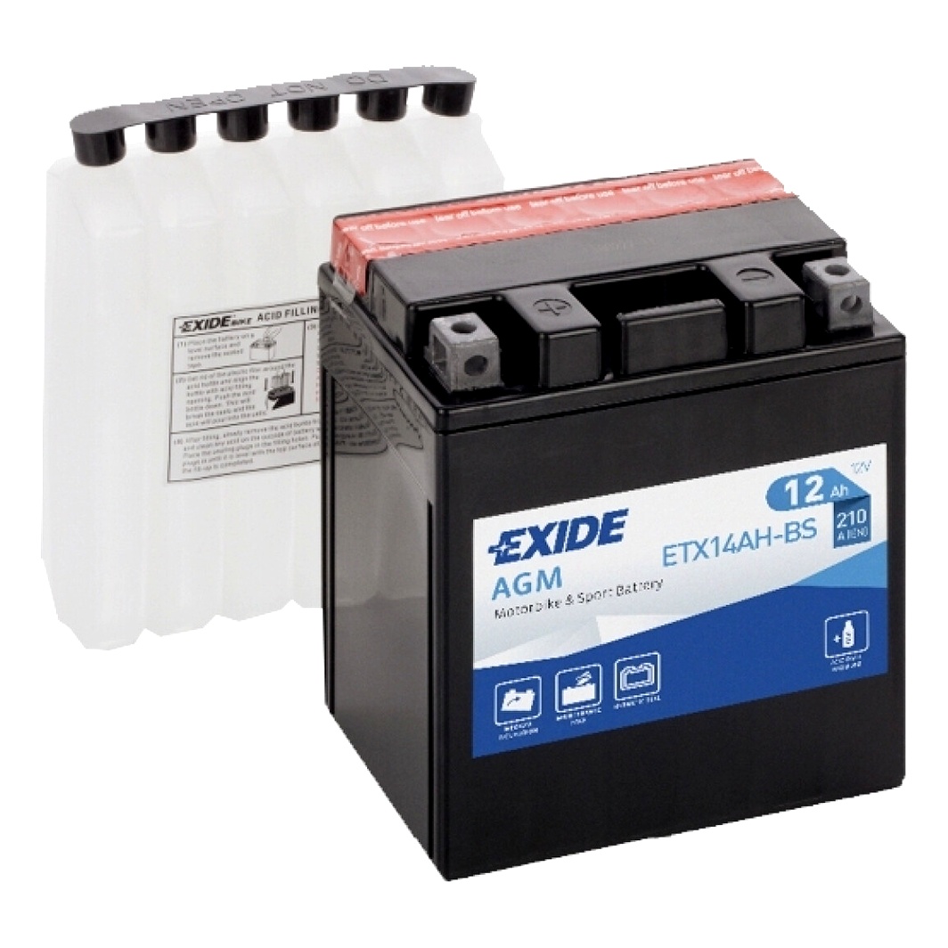 Акумулятор EXIDE AGM 12V 12Ah 210A L+ ETX14AHBS - zapix