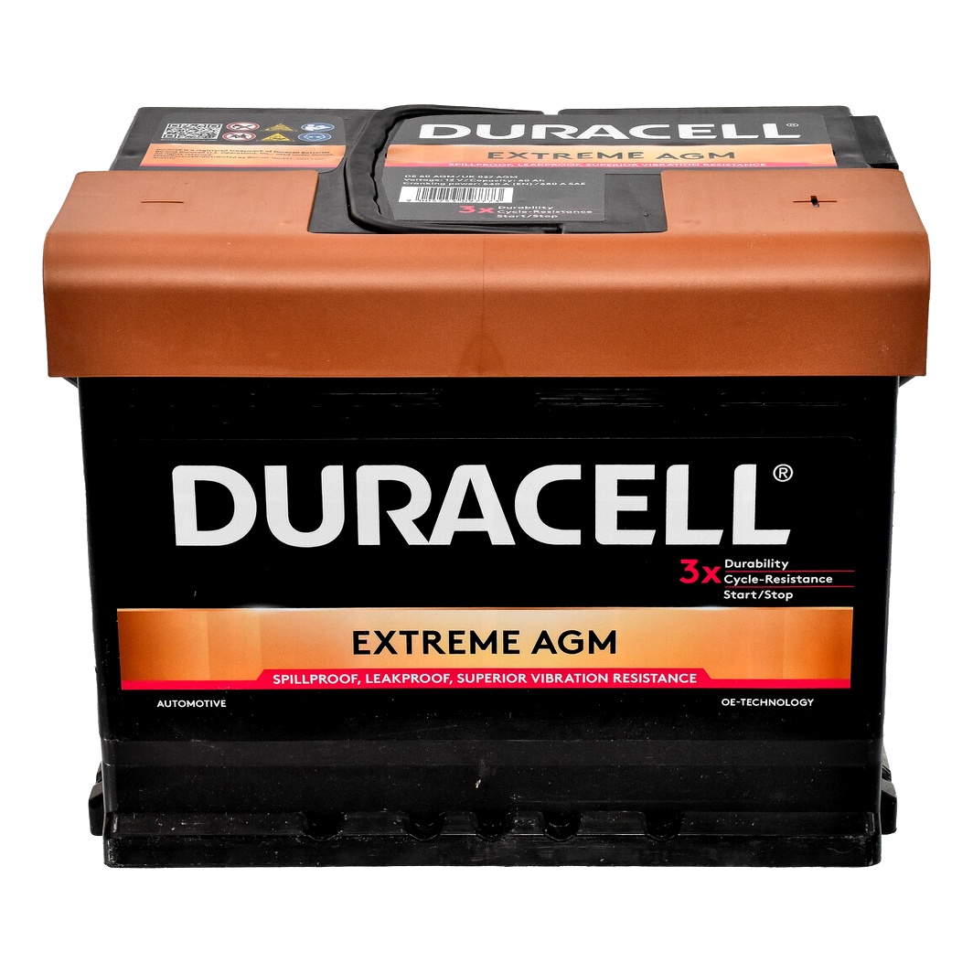 Акумулятор DURACELL Extreme AGM 12V 60Ah 640A R+ DE60AGM - zapix