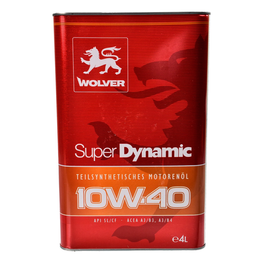 Моторное масло WOLVER Super Dynamic 10W-40 4 л (4260360940057) - zapix