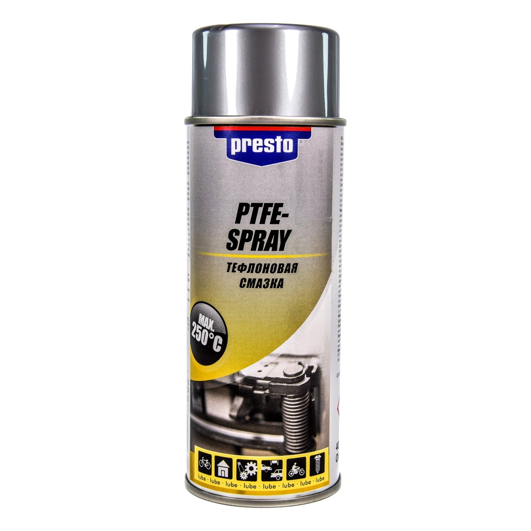 Смазка тефлоновая PRESTO PTFE-Spray для узлов трения 400 мл (217753) - zapix