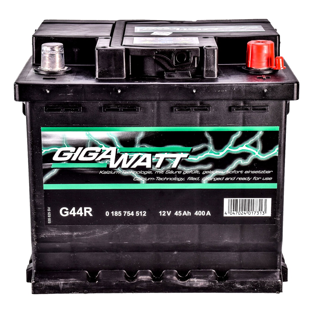 Акумулятор GIGAWATT 12V 45Ah 400A R+ 0185754512 - zapix