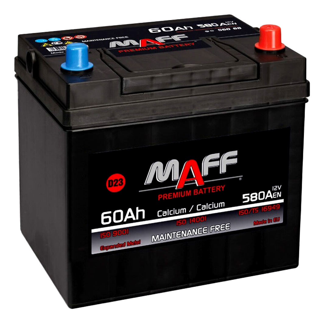 Акумулятор MAFF 12V 60Ah 580A R+ 56068 - zapix