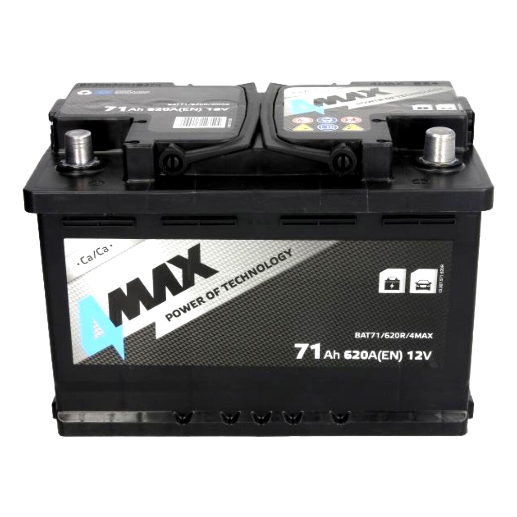 Акумулятор 4MAX 12V 71Ah 620A R+ BAT71620R4MAX - zapix