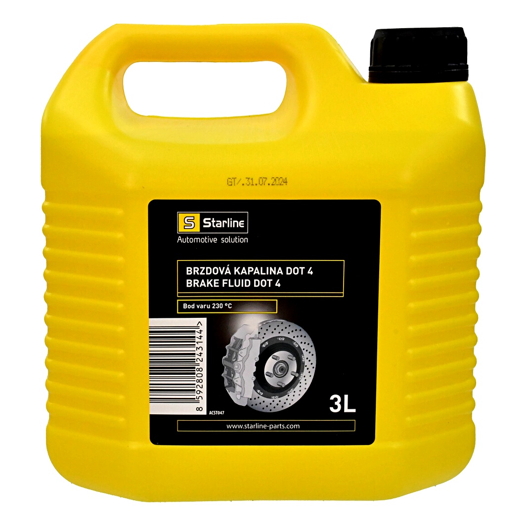Гальмівна рідина STARLINE DOT 4 Brake Fluid пластик 3 л ACST047 - zapix
