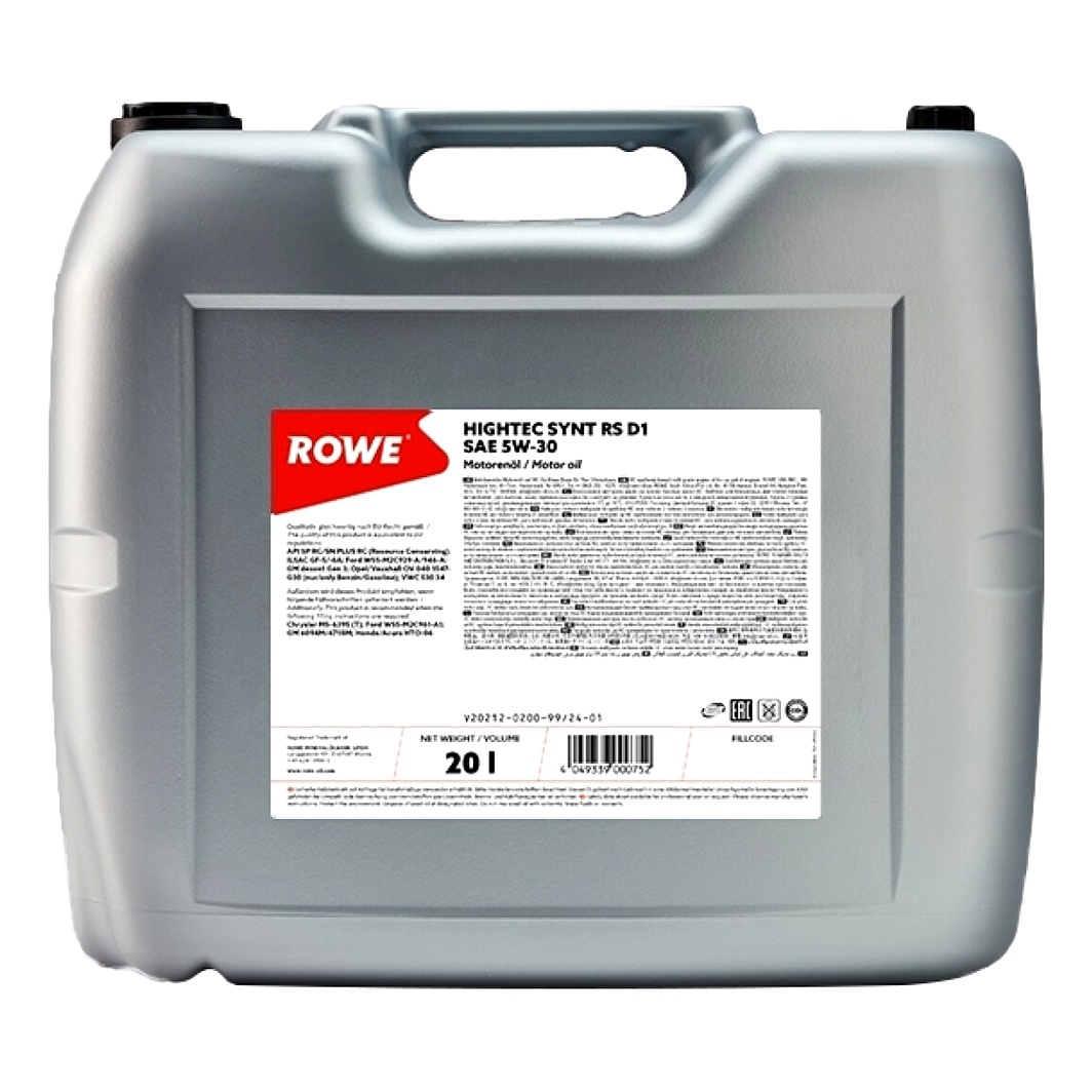 Моторное масло ROWE Synt RS D1 5W-30 20 л (20212020099)