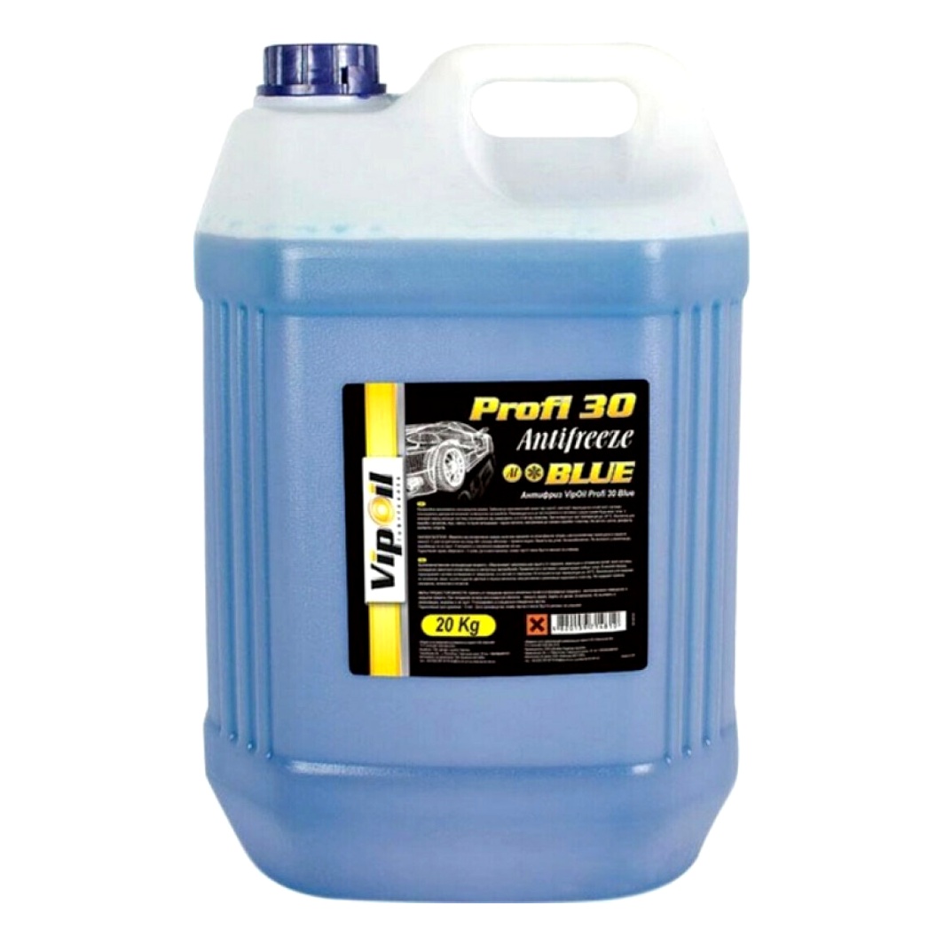 Готовий антифриз VIPOIL Profi 30 синій G11 -24 °C 20 л (701252)