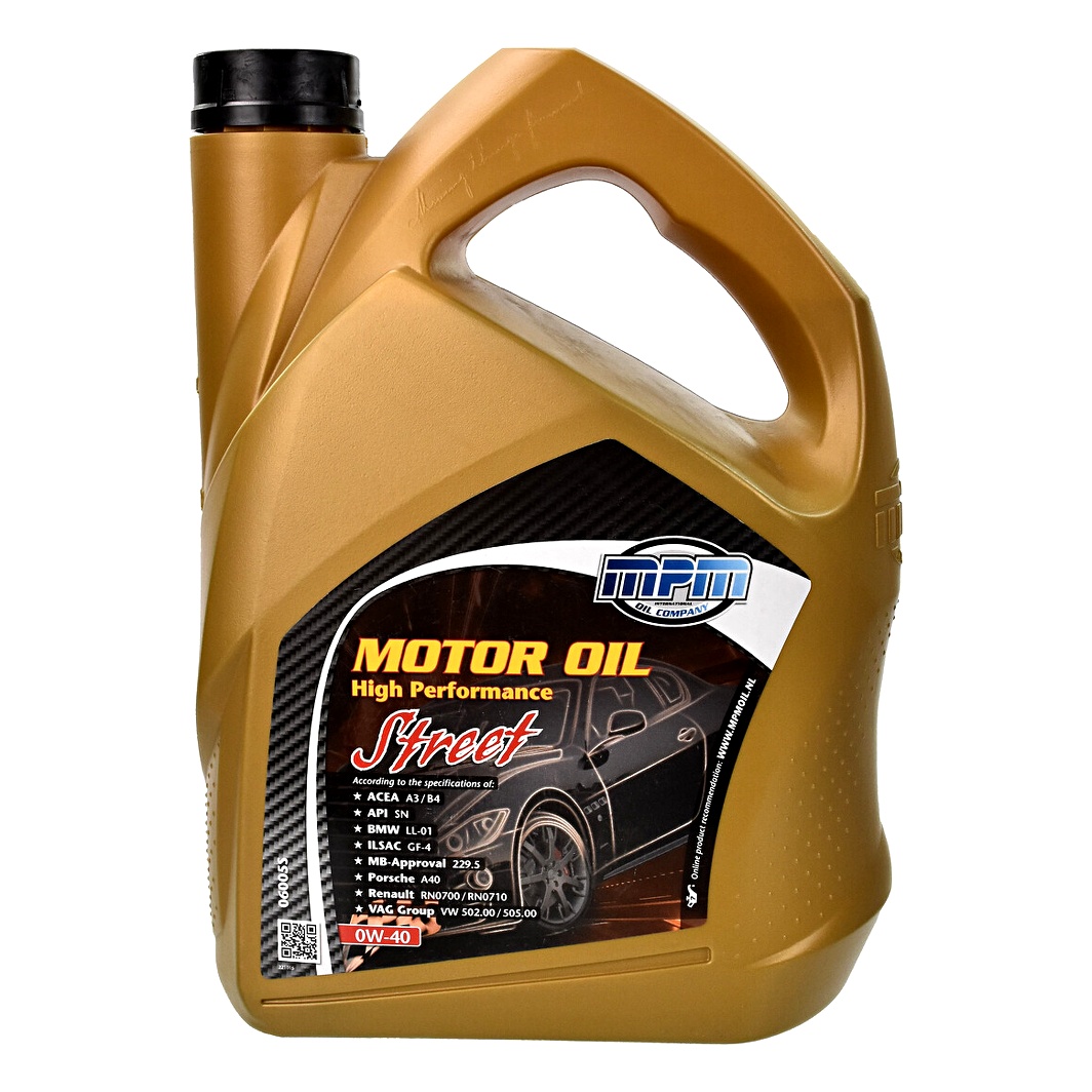 Моторна олива MPM High Performance Street 0W-40 5 л (06005S) - zapix