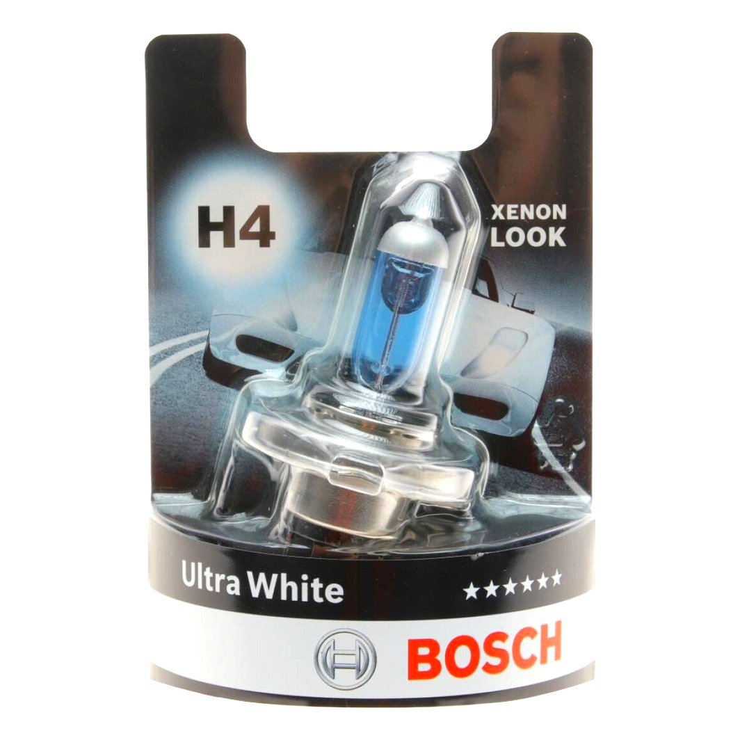 Автолампа галогенова BOSCH Ultra White H4 P43t 55W 12V 1987301152 - zapix