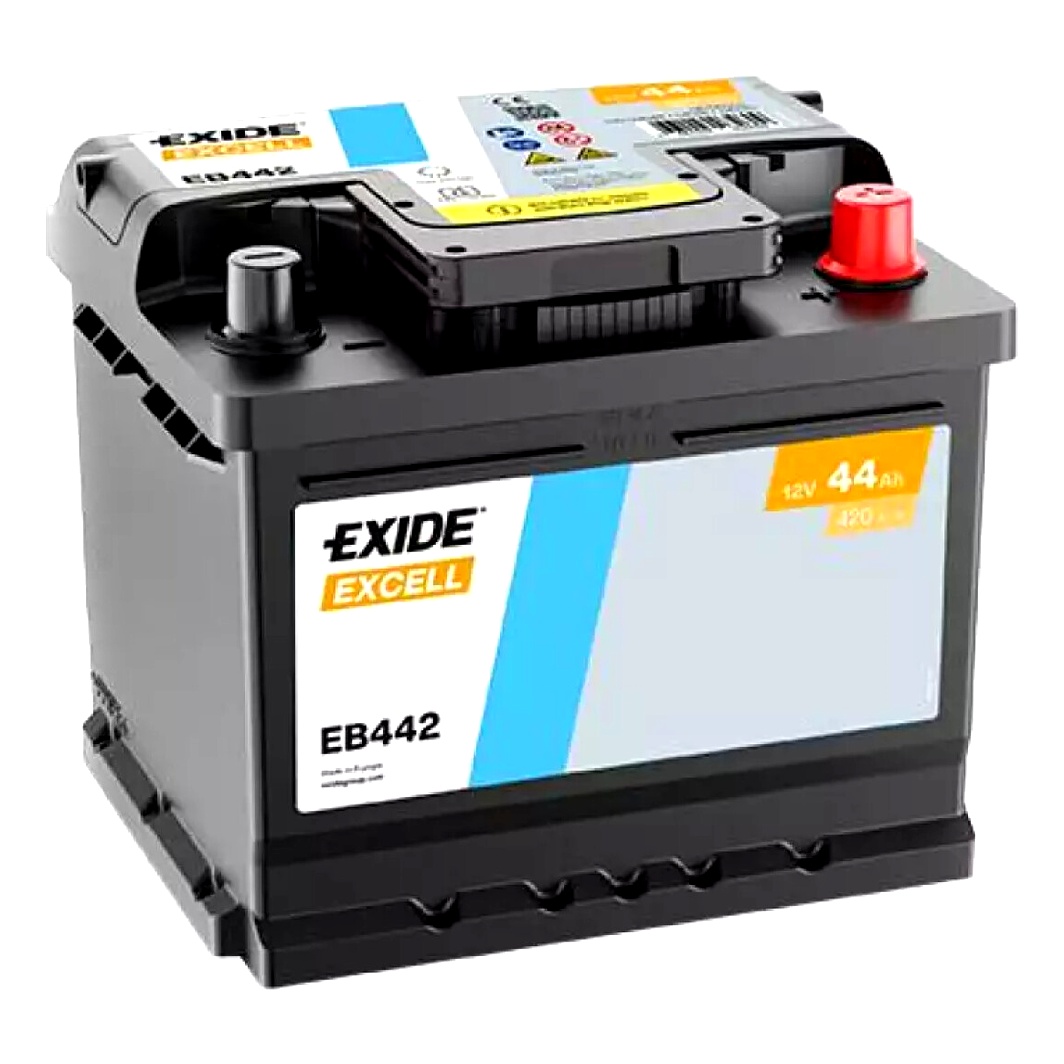 Акумулятор EXIDE Excell 12V 44Ah 420A R+ EB442 - zapix