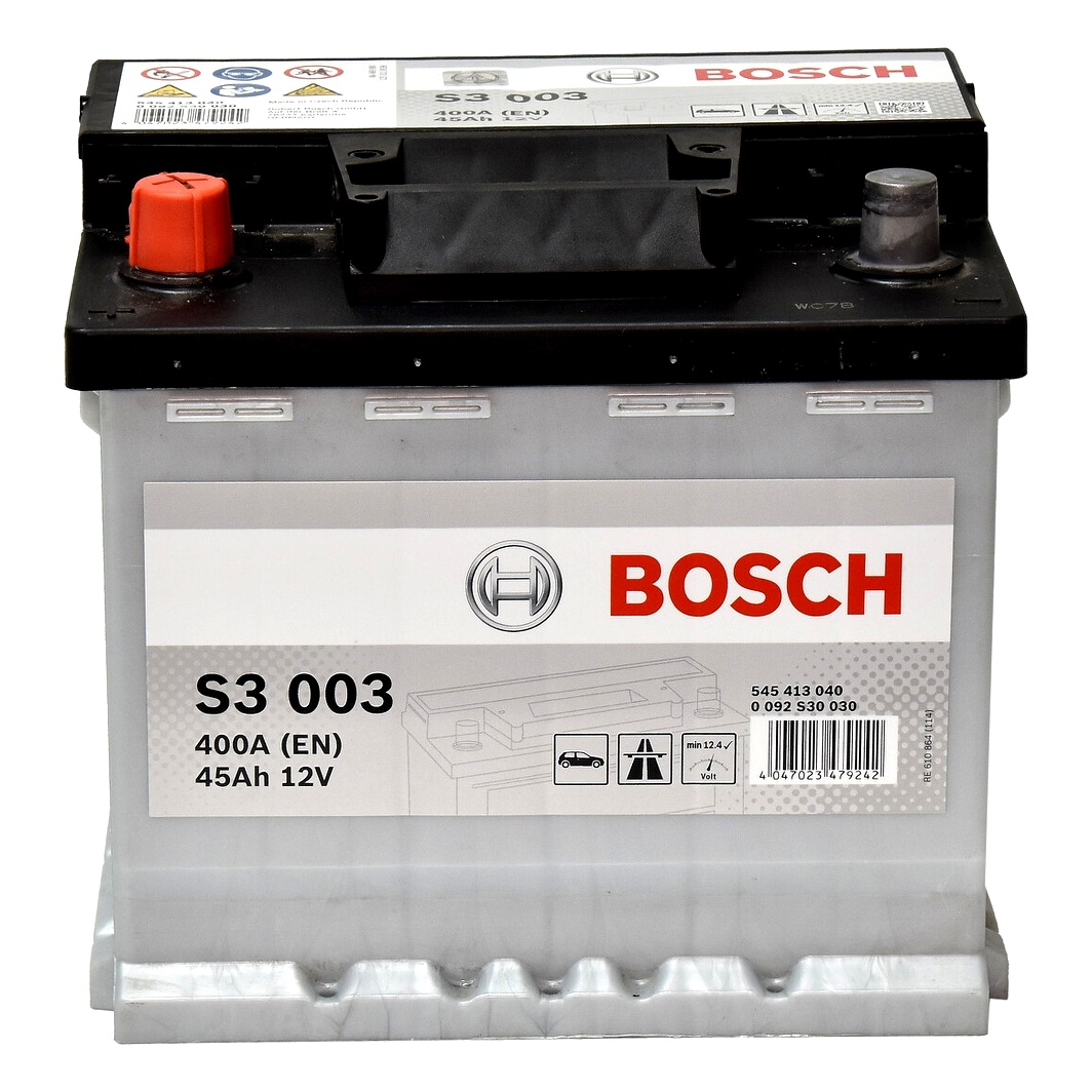 Акумулятор BOSCH S3 12V 45Ah 400A L+ 0092S30030 - zapix