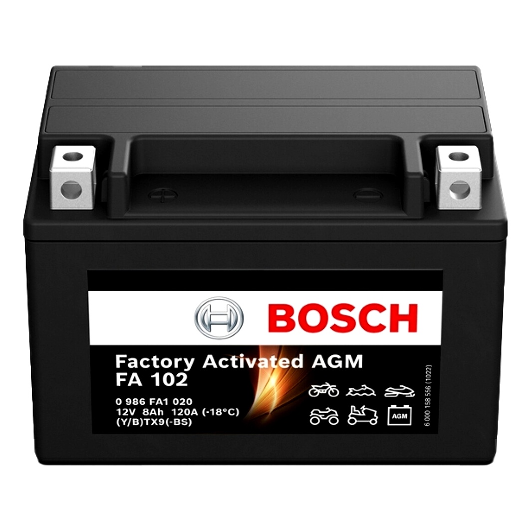 Акумулятор BOSCH Factory Activated AGM 12V 8Ah 120A L+ 0986FA1020 - zapix