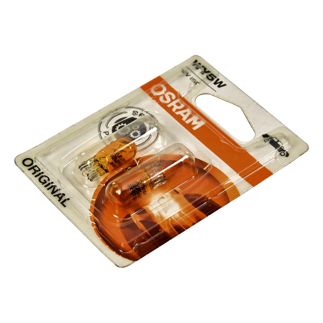 Автолампа накала OSRAM Diadem Chrome WY5W W2.1x9.5d 5W 12V оранжевая 2827DC02B - zapix