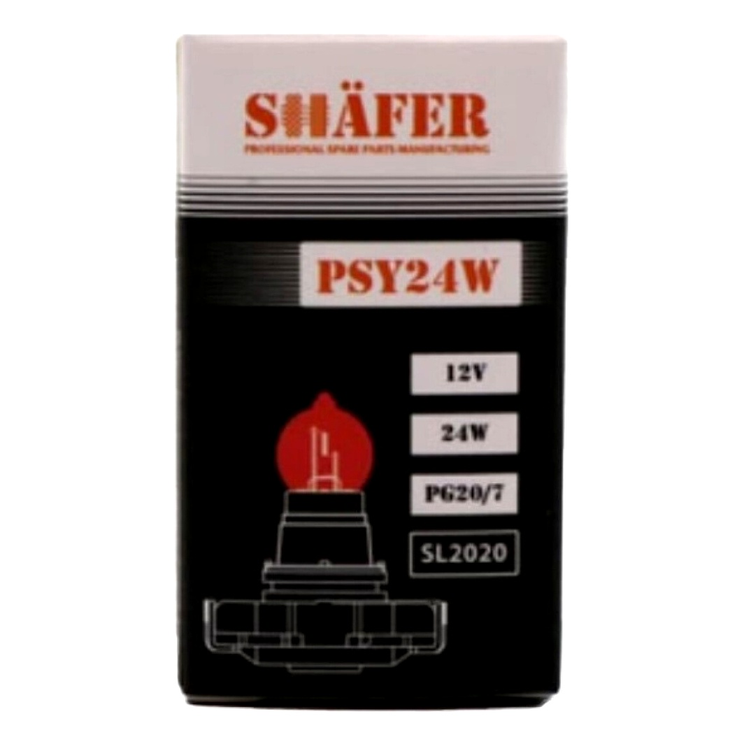 Автолампа галогенова SHAFER PSY24W PG20/4 24W 12V помаранчева SL2020 - zapix