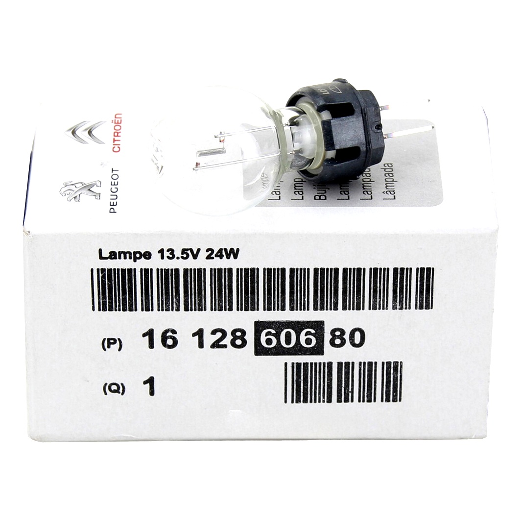 Автолампа накала CITROEN / PEUGEOT HP24W 24W 12V прозрачная 1612860680 - zapix