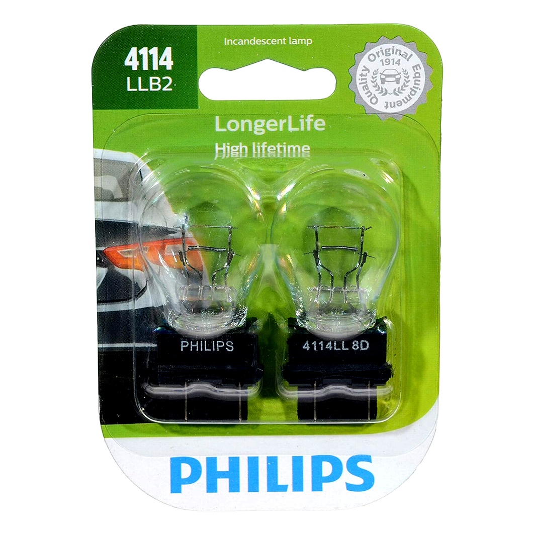 Автолампа накала PHILIPS P27/7W W2.5x16q 12.5W 14V прозрачная 4114LLB2 - zapix