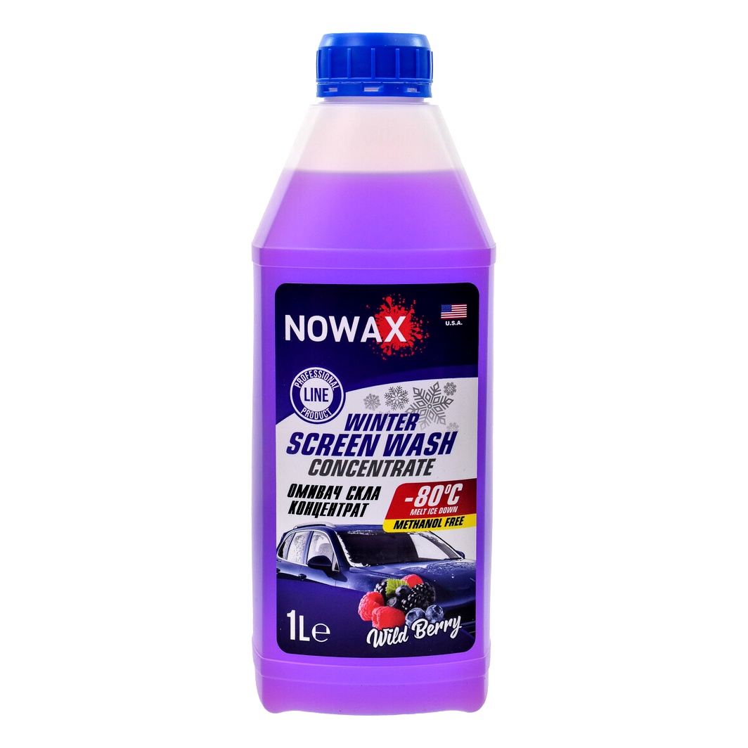 Омивач скла концентрат зимовий -80°С NOWAX лісова ягода 1 л NX01172 - zapix