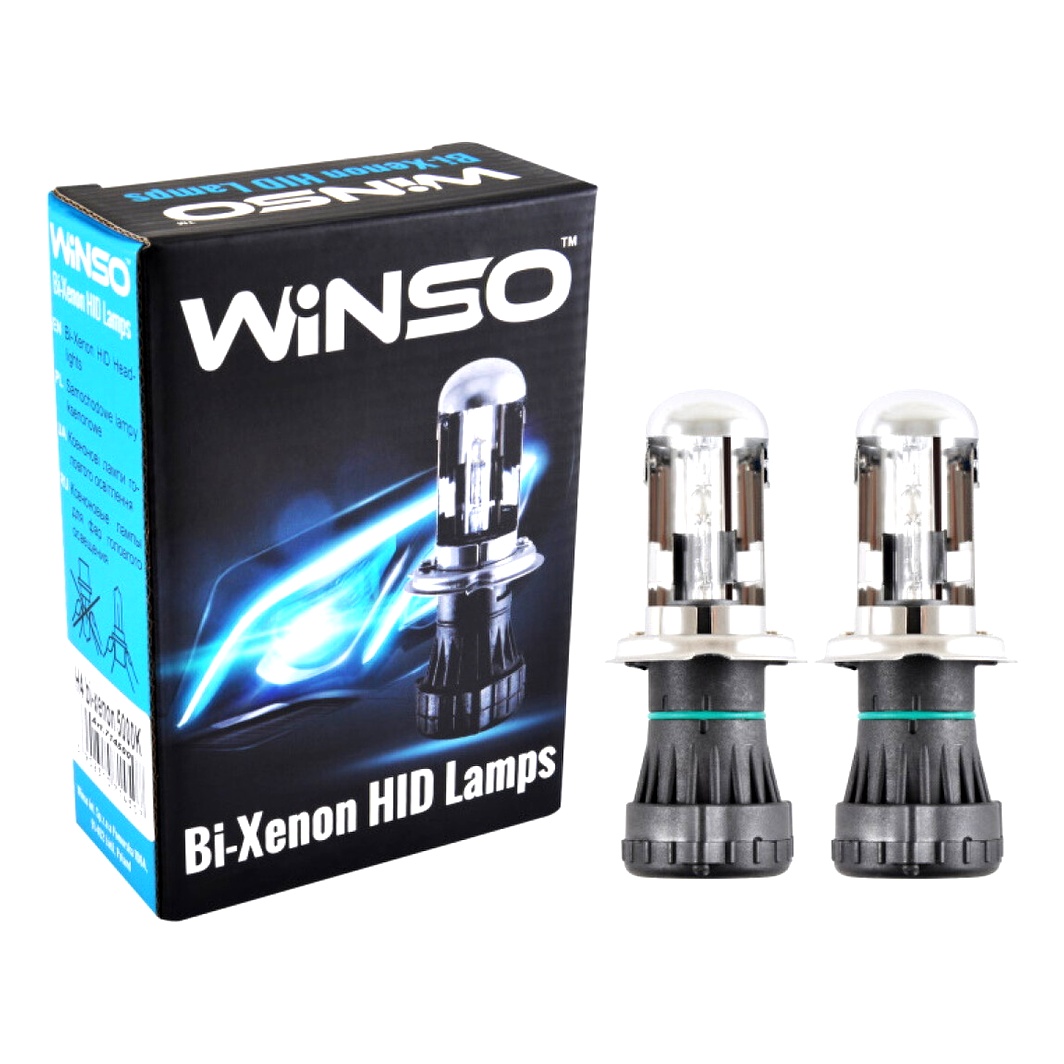Автолампа ксеноновая WINSO H4 P43t-38 35W 85V прозрачная 714500 - zapix