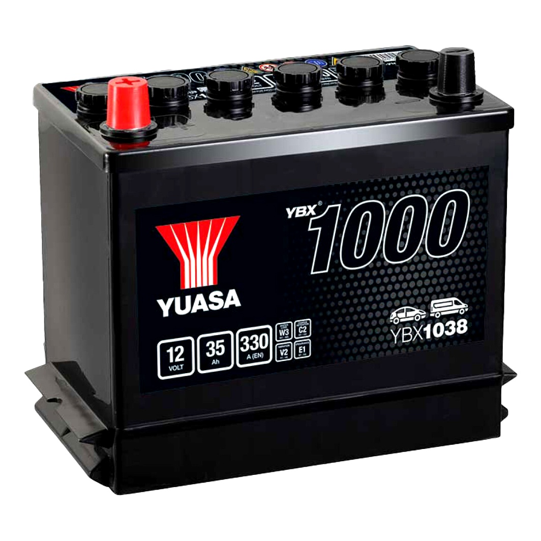 Акумулятор YUASA YBX 1000 12V 35Ah 330A L+ YBX1038 - zapix