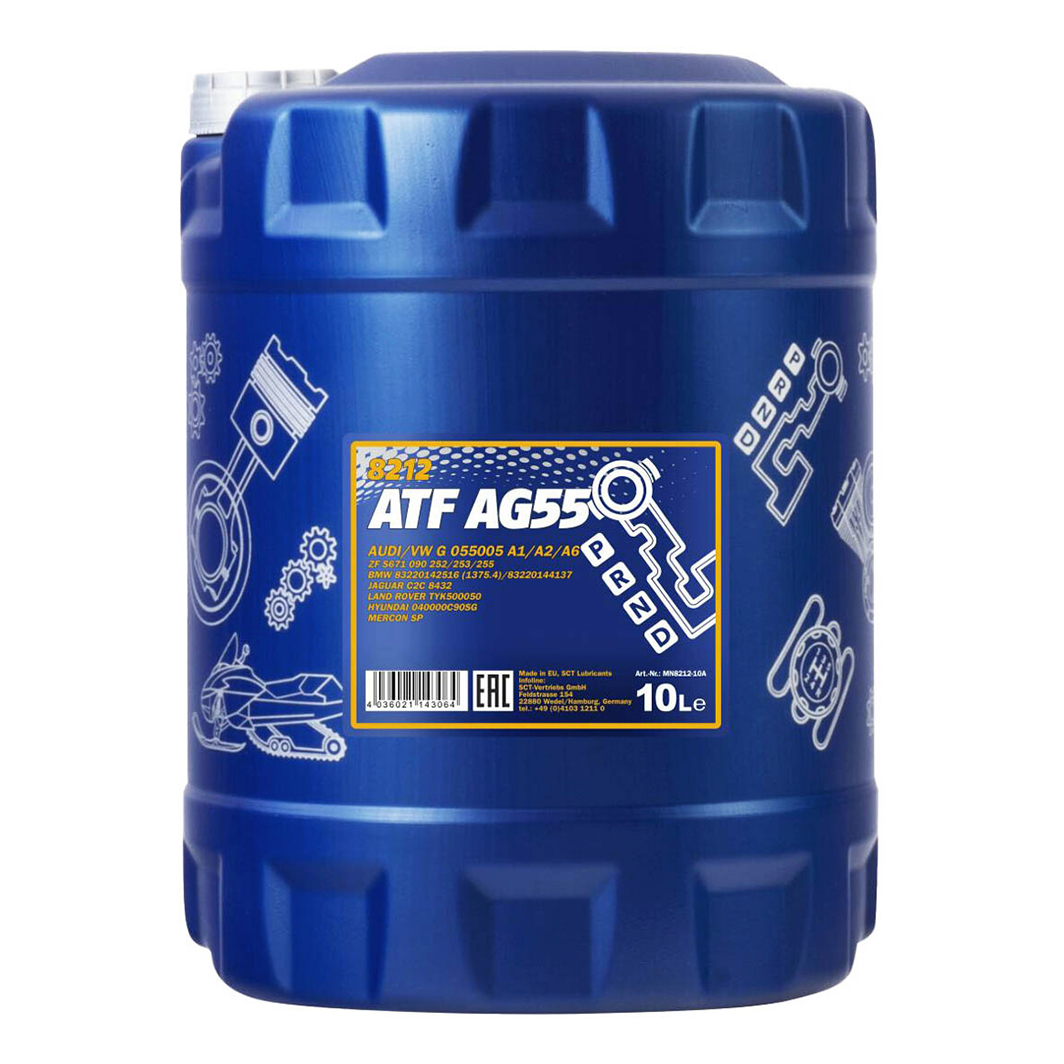 Трансмиссионное масло MANNOL ATF AG55 10 л MN821210 - zapix