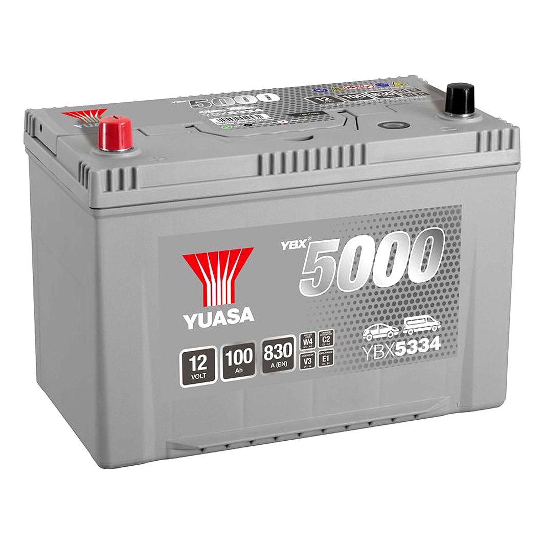 Акумулятор YUASA YBX 5000 12V 100Ah 830A L+ YBX5334 - zapix