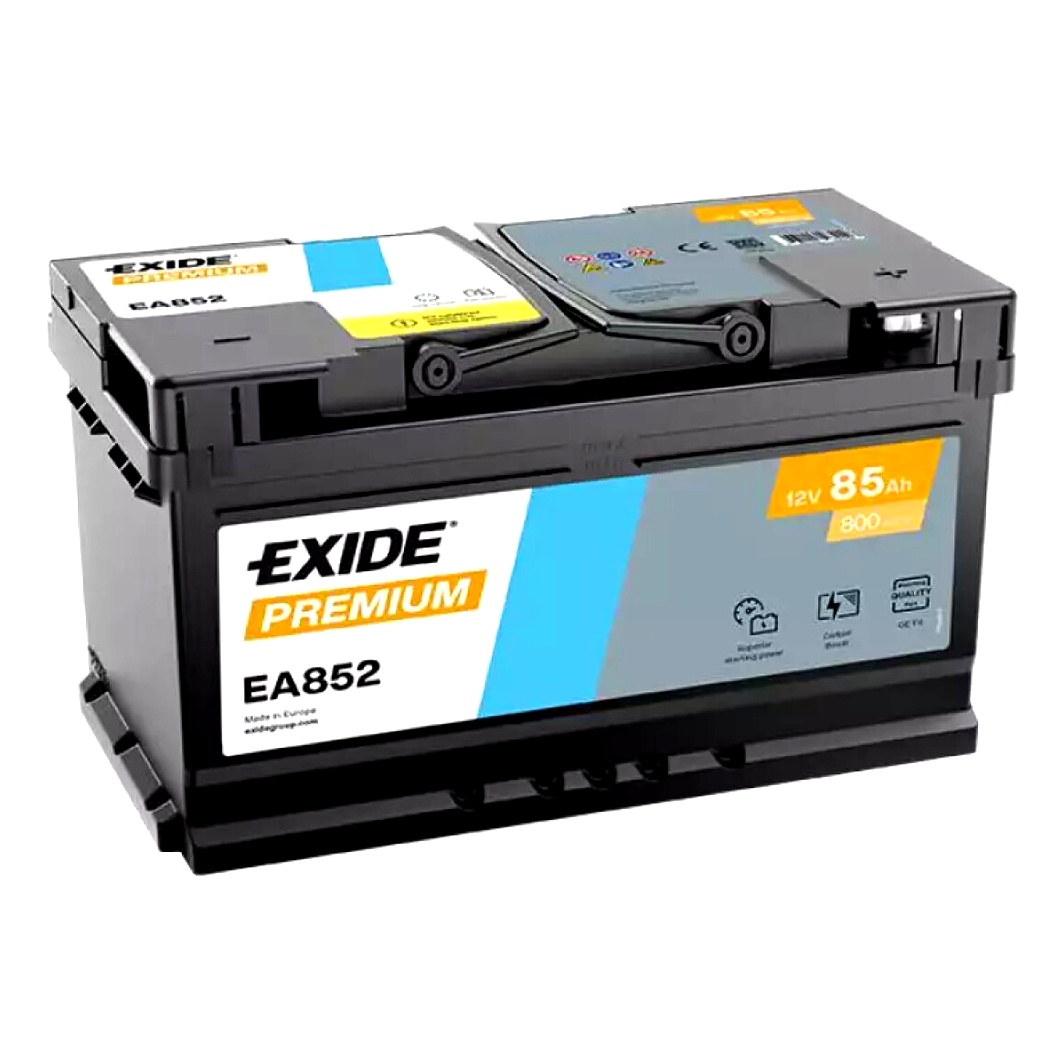 Акумулятор EXIDE Premium 12V 85Ah 800A R+ EA852 - zapix