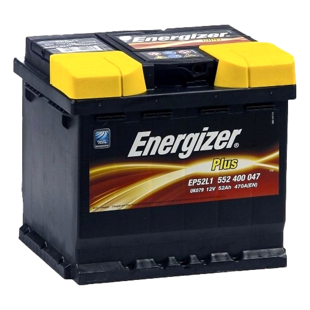 Акумулятор ENERGIZER Plus 12V 52Ah 470A R+ 552400047 - zapix