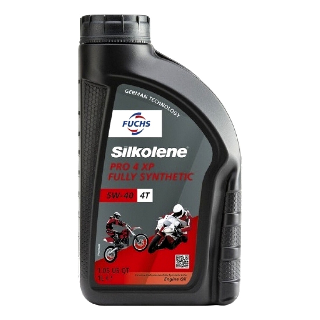 Моторное масло FUCHS Silkolene Pro 4 XP 4T 5W-40 синтетическое 1 л 602011756 - zapix