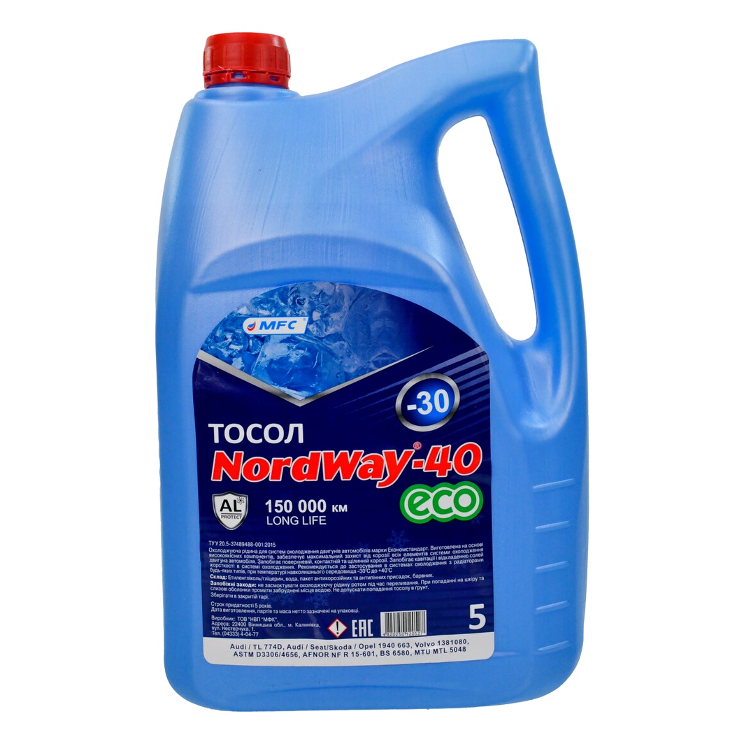 Тосол МФК NordWay -40 Eco синій -30 °C 5 л (43597) - zapix