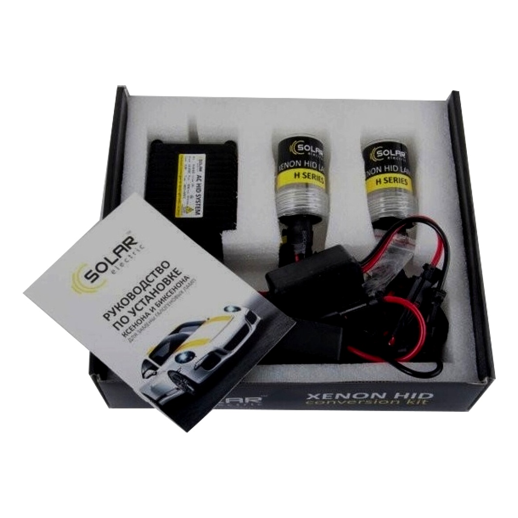 Автолампа ксенонова SOLAR Xenon HID H7 PX26d 35W 85V прозора 4760 - zapix
