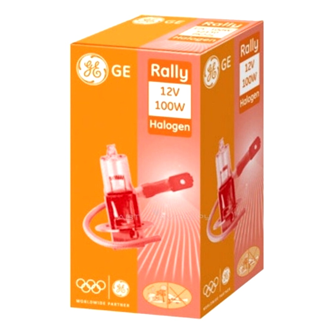 Автолампа галогенова GENERAL ELECTRIC Rally H3 PK22s 100W 12V прозора 52130 - zapix