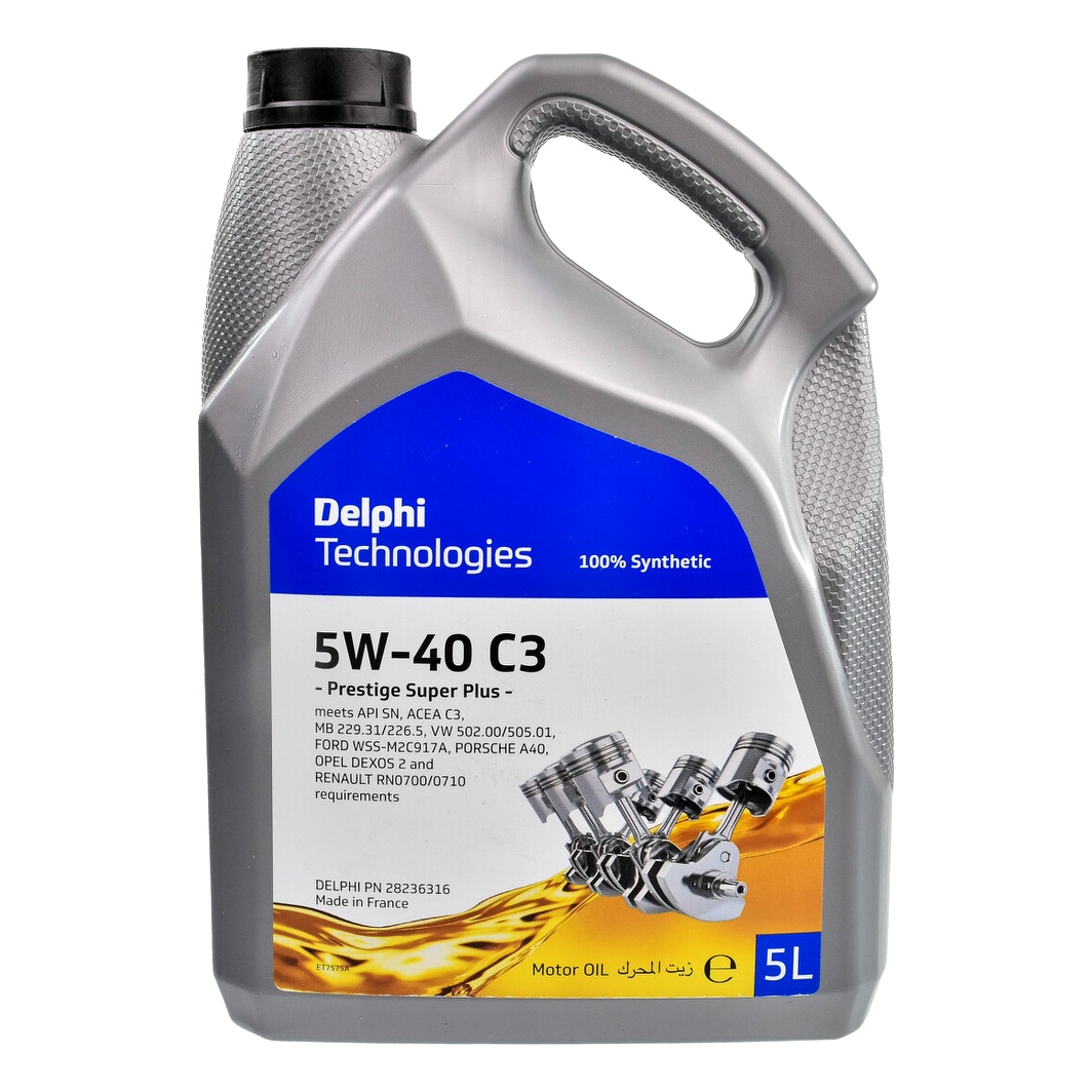 Моторна олива DELPHI Prestige Super Plus C3 5W-40 5 л (28236316) - zapix