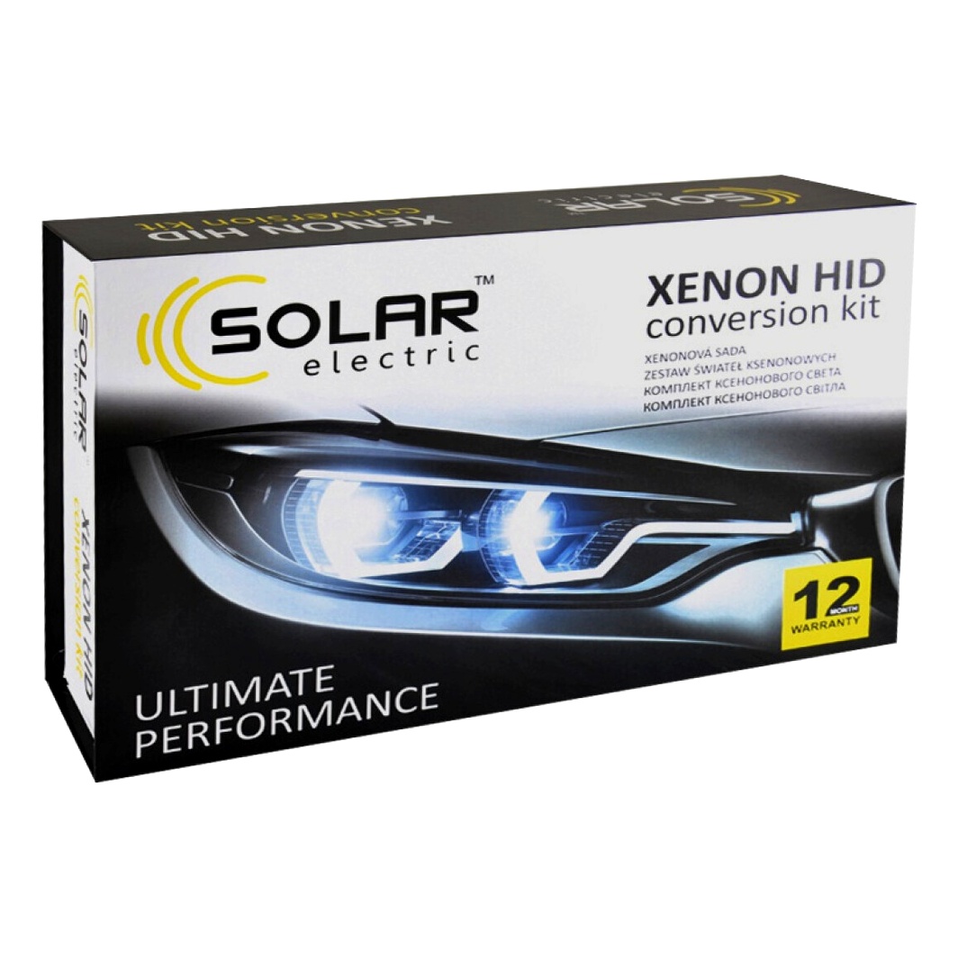 Автолампа ксеноновая SOLAR H3 PK22s 35W 85V прозрачная 4350 - zapix