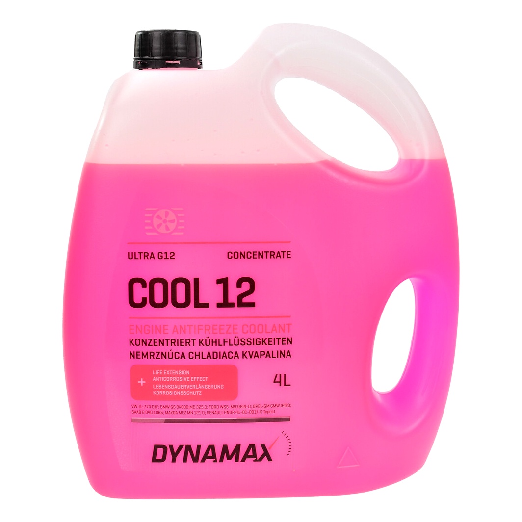 Концентрат антифризу DYNAMAX Cool Ultra червоний G12 4 л (500144) - zapix