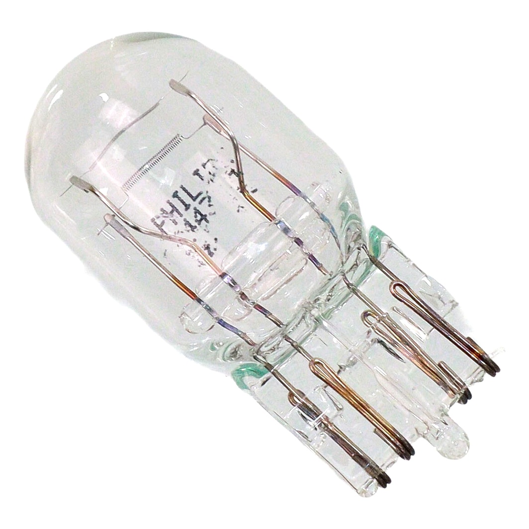 Автолампа розжарювання PHILIPS LongerLife W21/5W W3x16q 5W 13V прозора 7443LLB2 - zapix