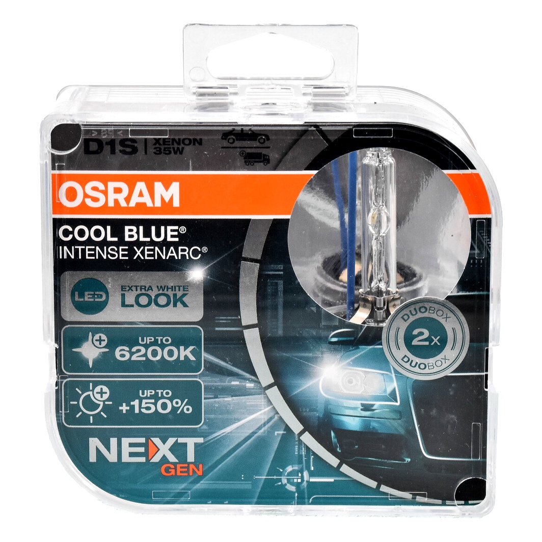 Автолампа ксенонова OSRAM Cool Blue Intense (Next Gen) D1S PK32d-2 35W 85V прозора 66140CBNHCB - zapix