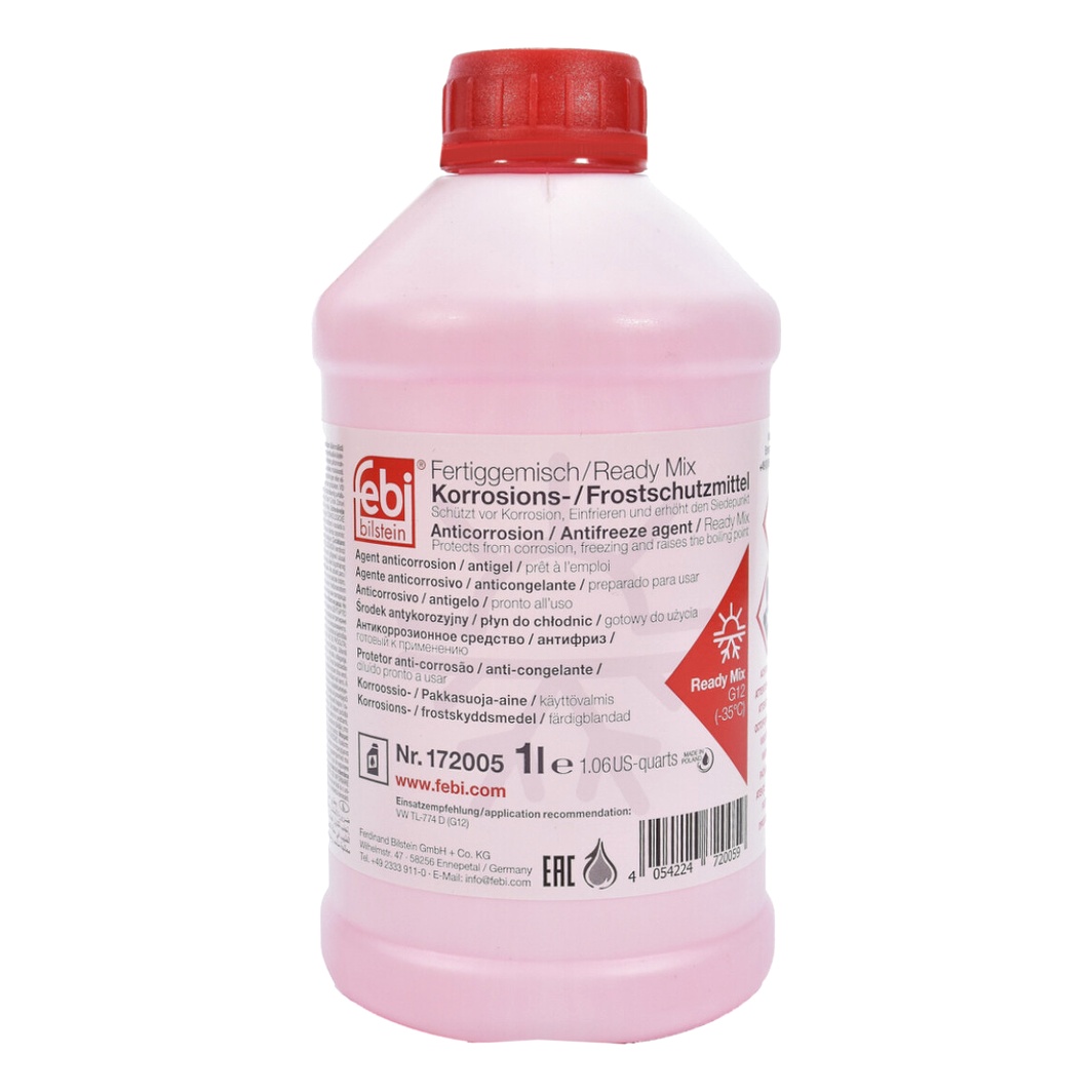 Готовий антифриз FEBI BILSTEIN червоний G12 -35 °C 1 л (172005) - zapix
