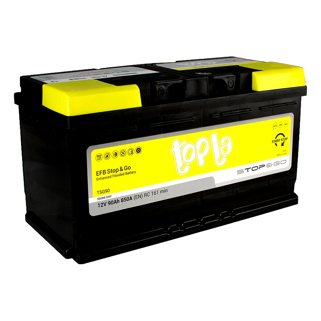 Акумулятор TOPLA EFB 12V 90Ah 850A R+ 112090 - zapix