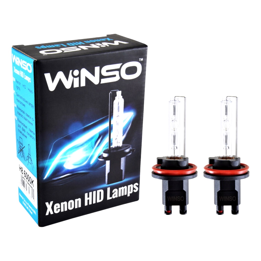 Автолампа ксенонова WINSO H8 PGJ19-1 35W 85V прозора 718600 - zapix
